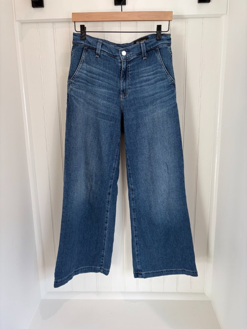 AG Stella Ankle High Waist Palazzo Jeans Indigo Shade Size 24